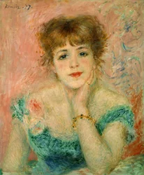 Portrait of the actress Jeanne Samary, 1877 (study)